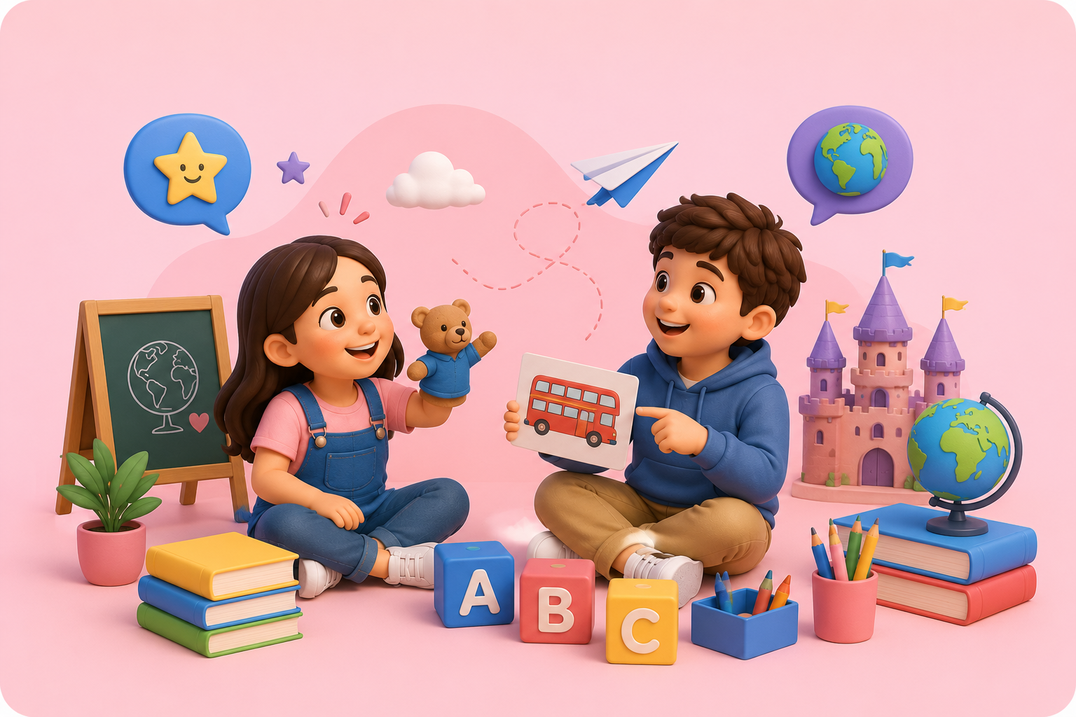 Niños aprendiendo inglés en Sysdatec